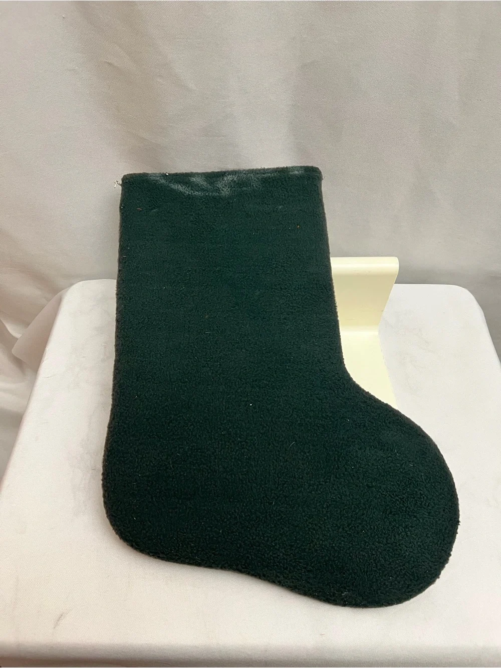 Handmade Rustic Christmas Angel Stocking Wall Hanging Felt Wood Primitive Decor